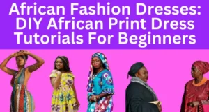 African people wearing different African fashion dresses and posing in different styles.